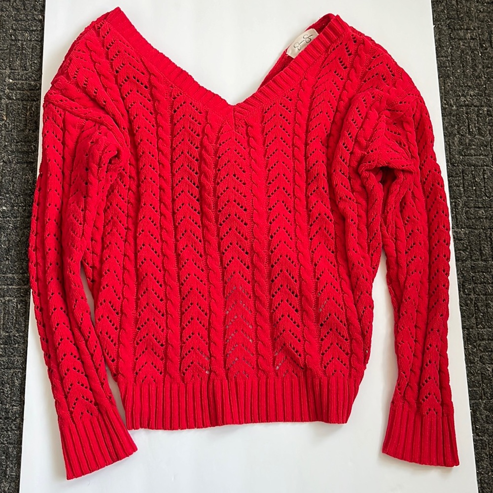 Jessica Simpson Red Sweater